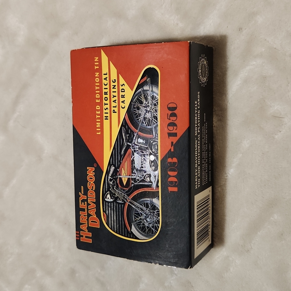 Harley Davidson playing cards